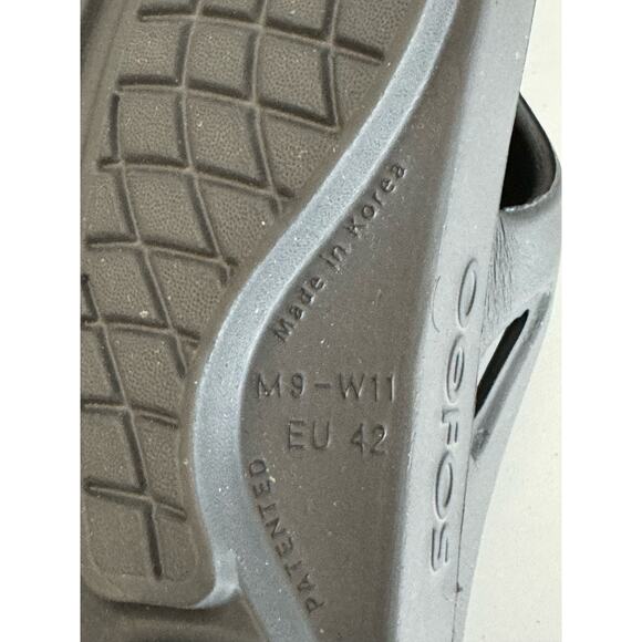 OOFOS Original Unisex Mens 9 Womens 11 Gray  Flip-Flops Thongs Sandal EUC main image 6